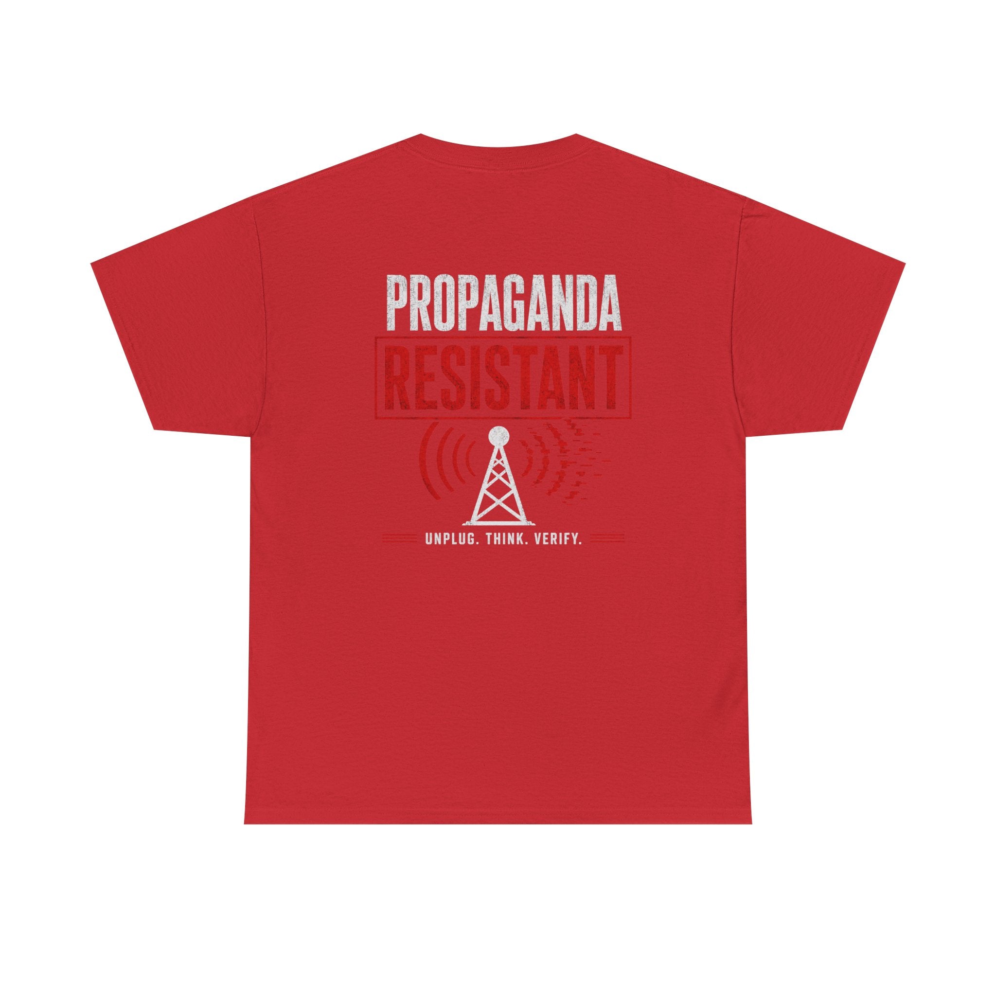 Propaganda Resistant Shirt – Narrative Immune Graphic Tee | Based Branding
