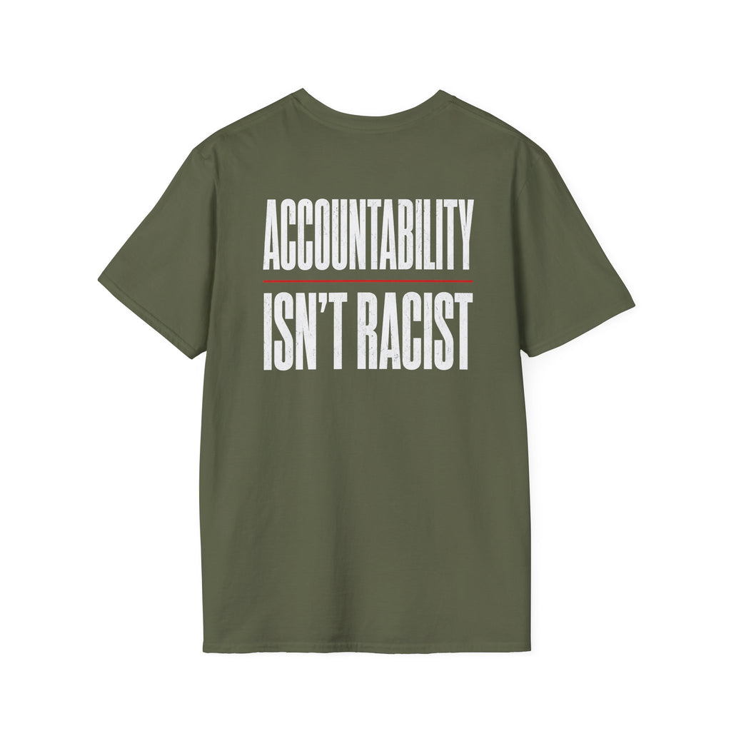 Accountability Isn’t Racist Shirt – Common Sense Graphic Tee | Based Branding