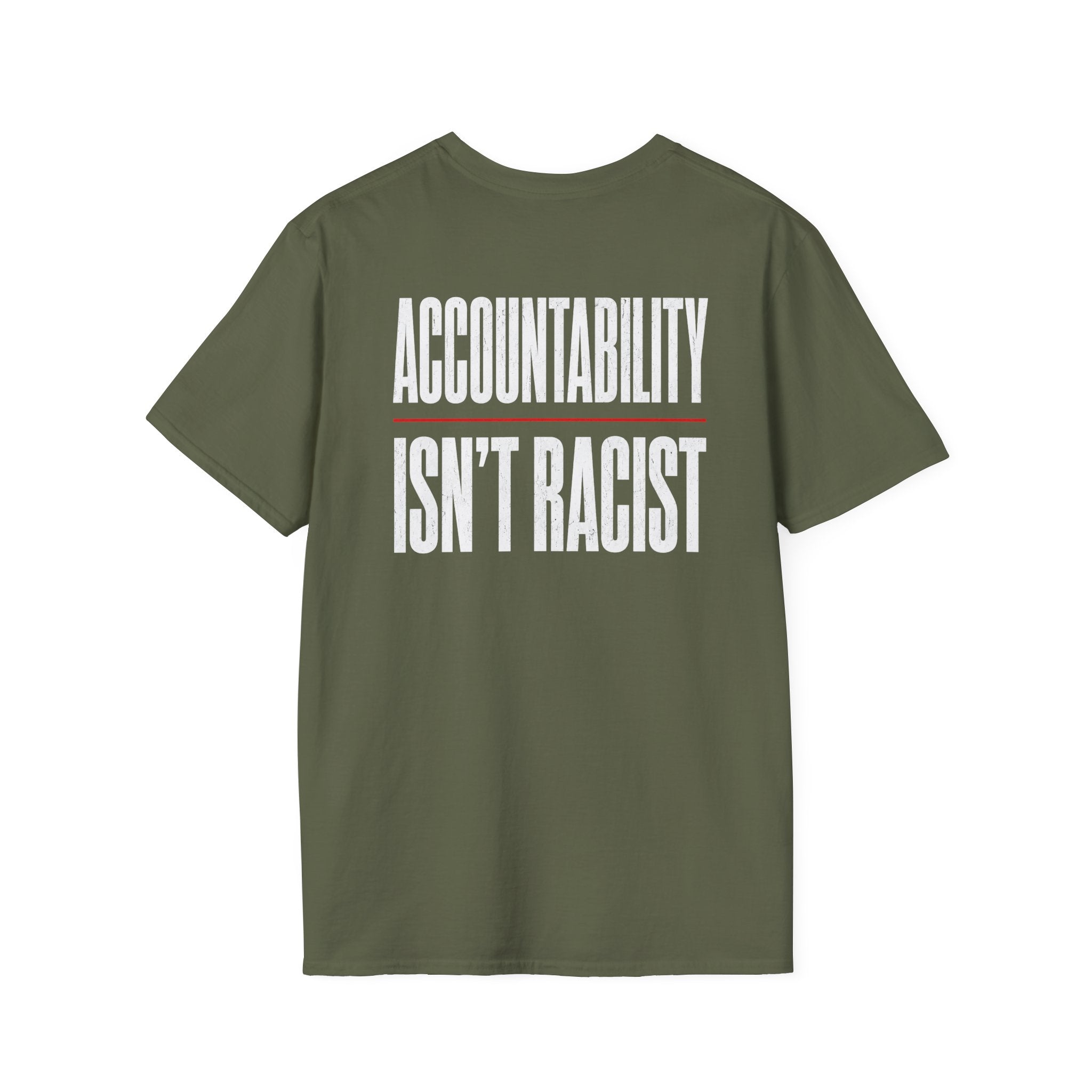 Accountability Isn’t Racist Shirt – Common Sense Graphic Tee | Based Branding